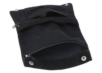 Etui na Tytoń w Jednolitym Kolorze bez Wzorów Portfel Czarny