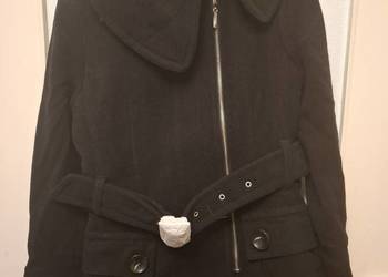 Czarny  płaszcz damski marki Cocomore rozmiar SCzarny  płaszcz damski marki