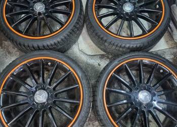komplet felg mercedes amg orange 18" oryginal