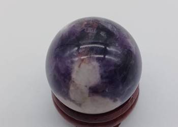 Kolekcja naturalny Ametyst szewron a#85 kula sfera 28mm