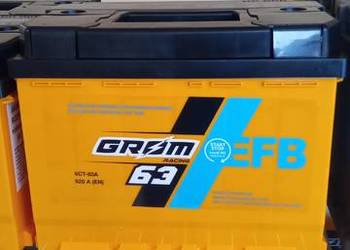 Akumulator GROM EFB START&STOP 63Ah 620A Prawy + ,wysoki