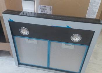 Nowy czarny przyścienny okap kuchenny Samsung tanio