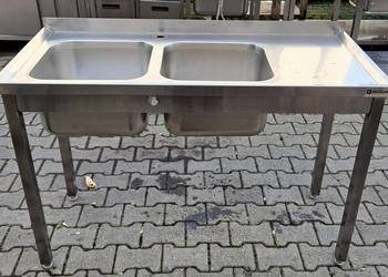 ZLEW 2 KOMOROWY Z BLATEM - STALGAST -130/60/85 CM - M.1167.N.