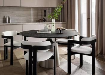Designerskie Krzesło Tapicerowane FOREST Drewniane Nowoczesne Na Zamówienie