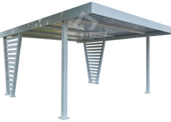 Carport V PREMIUM 4,8x5m Wypełnienie panelami Wiata samochodowa  CP160