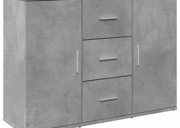 Szafka szarość betonu 905x295x65cm materiał drewnopochodny WM-849877