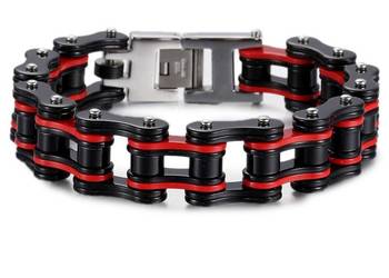 Bransoletka łańcuch moto chain bike1,6cm masywna stal 316L