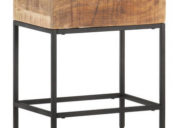 Stolik boczny 40x30x50 cm surowe drewno mango WM-320938