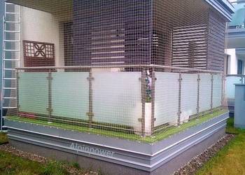 OCHRONA BALKONU SIATKA bez wiercenia Warszawa Montaż Siatek Na Balkon Kot