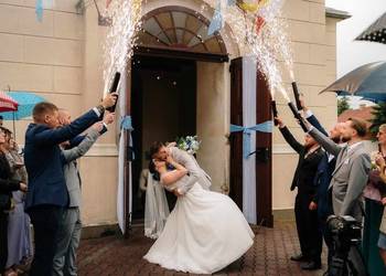 Pałki iskier szpaler ślubny