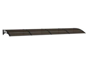 Daszek nad drzwi czarny 400x100 cm poliwęglan WM-153602
