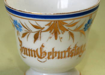 filiżanka porcelanowa Parowa Tiefenfurt ok. 1890 Geburtstag