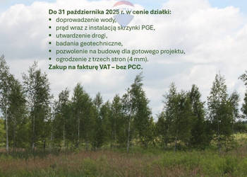 Działki budowlane z mediami koło Pomiechówka