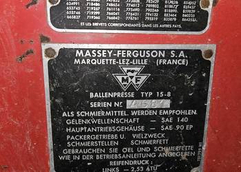 Sprzedam prasa Massey Ferguson MF 15-8