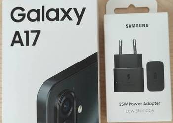Samsung Galaxy A17, 4/128 GB, ładowarka, nowy