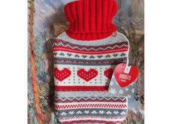 termofor ogrzewacz Rodolfo w dzianinowym pokrowcu na prezent święta