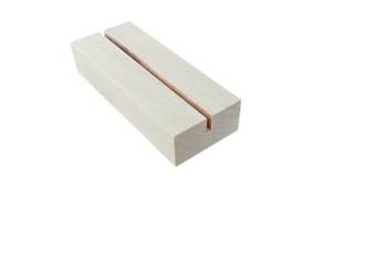 Drewniany stojak / podstawka pod sklejkę lub plexi 10 × 4 × 3 cm