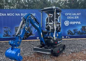 Minikoparka Rippa R15 ECO - Kubota D722 - TRANSPORT GRATIS - Ramię skrętne