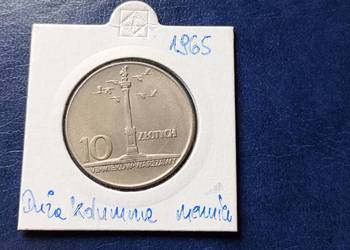 Stare monety 10 złotych 1965 Kolumna Polska / 1
