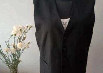 Elegancka kamizelka wełniana wool czarna o kroju męskim Pinterest Old money