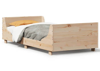 Rama łóżka bez materaca lite drewno sosnowe 75x190 cm WM-850791