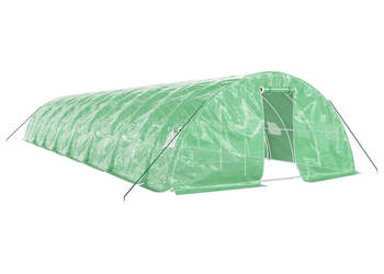 Szklarnia ze stalową ramą zielona 80 m² 16x5x23 m WM-3188089