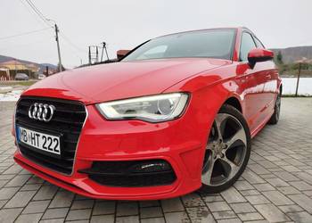 Audi A3 8V 1,4T BENZYNA FULL S-LINE 2013R 128 TYS.KM PRZEBIEGU ALU 18"