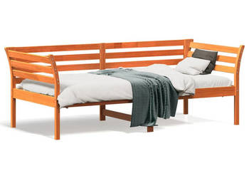 Łóżko dzienne woskowy brąz lite drewno sosnowe 75x190 cm WM-842885