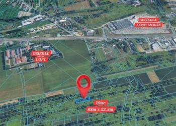 Działka 19a Krasne / granica Rzeszowa / naprzeciwko AUCHAN