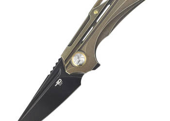 Nóż składany Bestech Vigil Bronze Titanium, Black Stonewashed M390 by Komb…