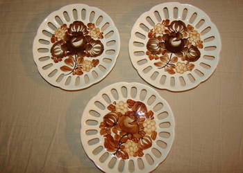 Koło fajansowy talerzyk ażurowy