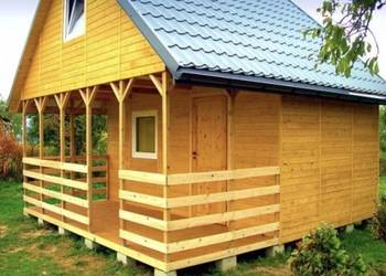 Domek całoroczny letniskowy drewniany z poddaszem 5m/4m