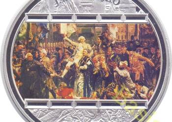 Moneta Medal Jan Matejko 220 lat Konstytucja 3 Maja SREBRO
