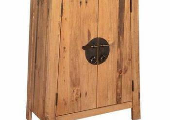 vidaXL Szafka do łazienki, lite drewno sosnowe, 59x32x80 cm(SKU:246037)