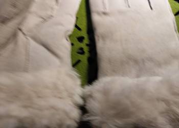 Białe rękawiczki ocieplane  skórzane Nowe