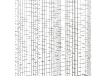 Kosze gabionowe 4 szt 200x30x220/240 cm galwanizowane żelazo WM-3146238
