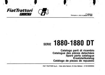 Fiat 1380 1380DT 1580 1580DT 1880 1880DT katalog częsci zamiennych