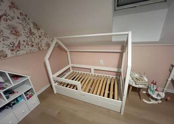 Łóżeczko dziecięce domek Luletto Barierra PLUS z szufladą