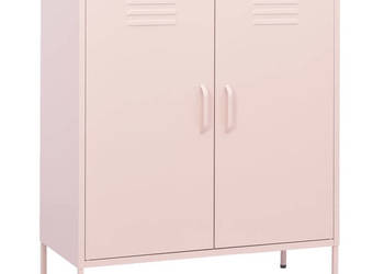 Szafka różowa 80x35x1015 cm stalowa WM-336166