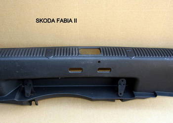 NAKŁADKA, OSŁONA PROGU BAGAŻNIKA SKODA FABIA II 5J6863459