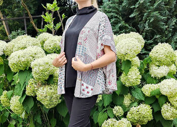 Orientalna narzutka S 36 wiskoza wdzianko boho bohemian hipp