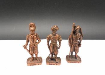 Metalowe Figurki Kinder Niespodzianka 1996 – Gwardia Szwajcarska 3 szt.