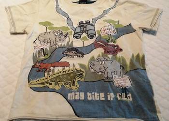Koszulka, krótki rękaw, T-shirt, safari, 98, Next (Odzież)