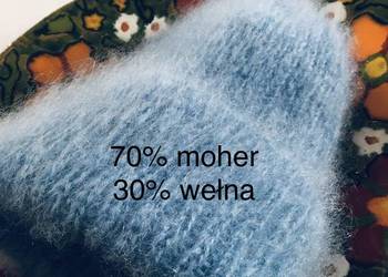 czapka moherowa !00% moher/ wełna