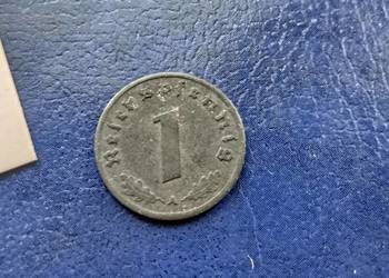 Stare monety 1 pfennig 1944 A Niemcy