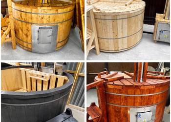 balia ogrodowa drewniana jacuzzi sauna ruska bania eko świerk modrzew