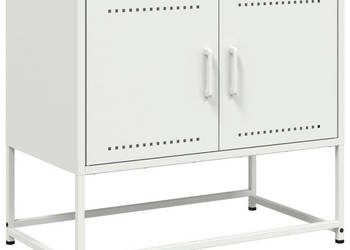 Szafka pod telewizor biała 685x39x605 cm stalowa WM-846475