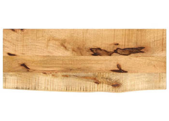 Blat stołu 70x20x38cm naturalna krawędź surowe drewno mango WM-370369