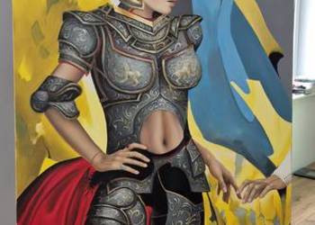 Obraz / Andrejus Kovelinas - "W zbroi" (2025)