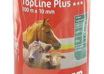 Taśma ogrodzeniowa Top Line Plus, 10 mm 200 m, żółta/pomarańczowa 449568